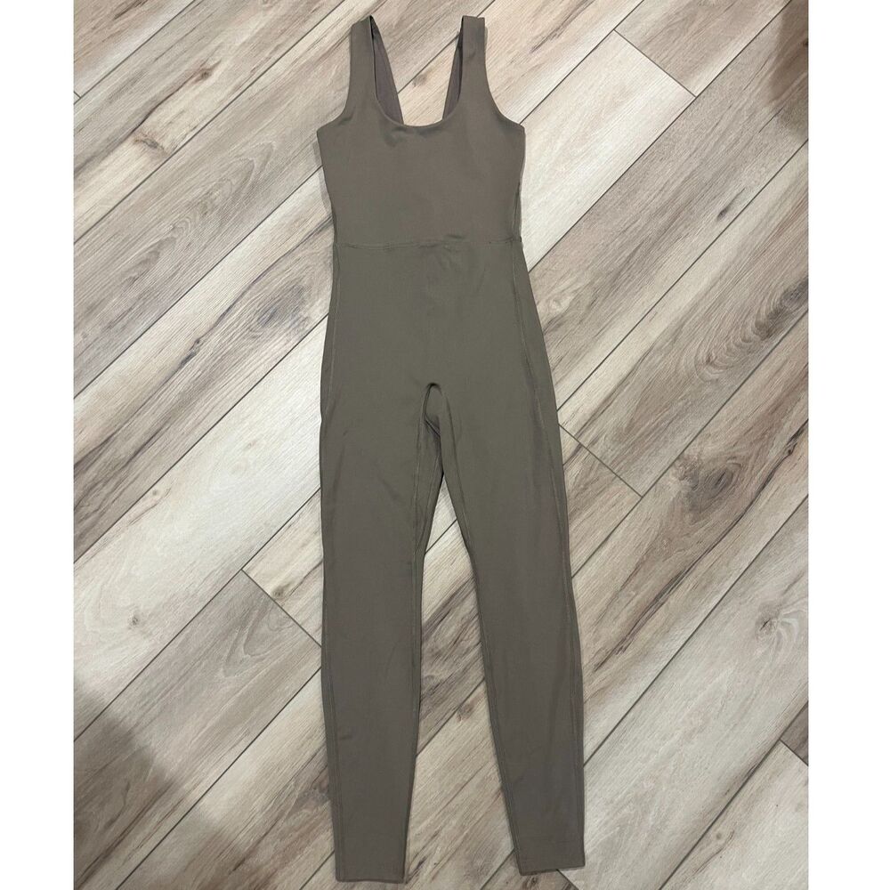 All in Motion Olive Green Fitted Athletic Jumpsuit Yoga Women Activewear S